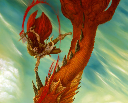 Dragon Dive by Jeff Miracola
